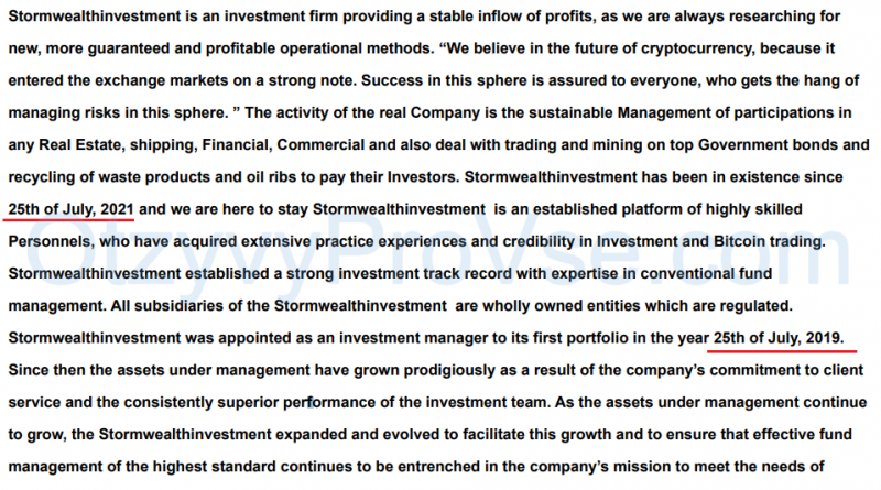 Stormwealth Investment