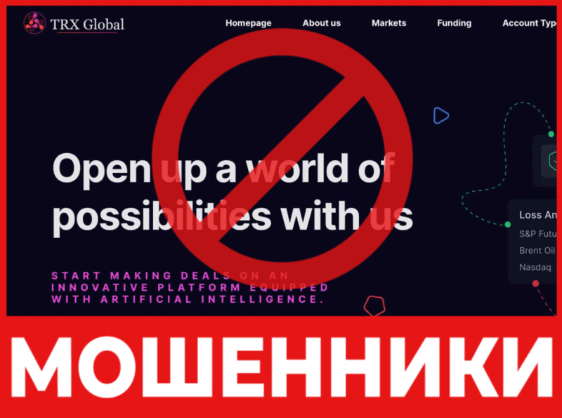 Брокер-мошенник TRX Global – обзор, отзывы, схема обмана