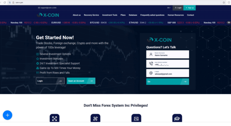 Отзывы о брокере X Coin (Икс Коин), обзор мошеннического сервиса. Как вернуть деньги?